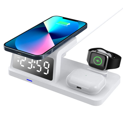 4 in 1 Wireless Charger Stand Magnetic For iPhone Fast Charging Station for Apple Watch and Airpods